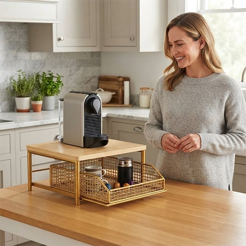 Multi-Purpose Countertop Storage Rack – Maximize Your Space & Stay Organized