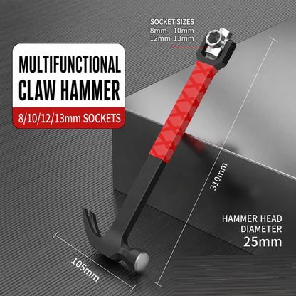 Multi-Functional Claw Hammer with Socket Wrench