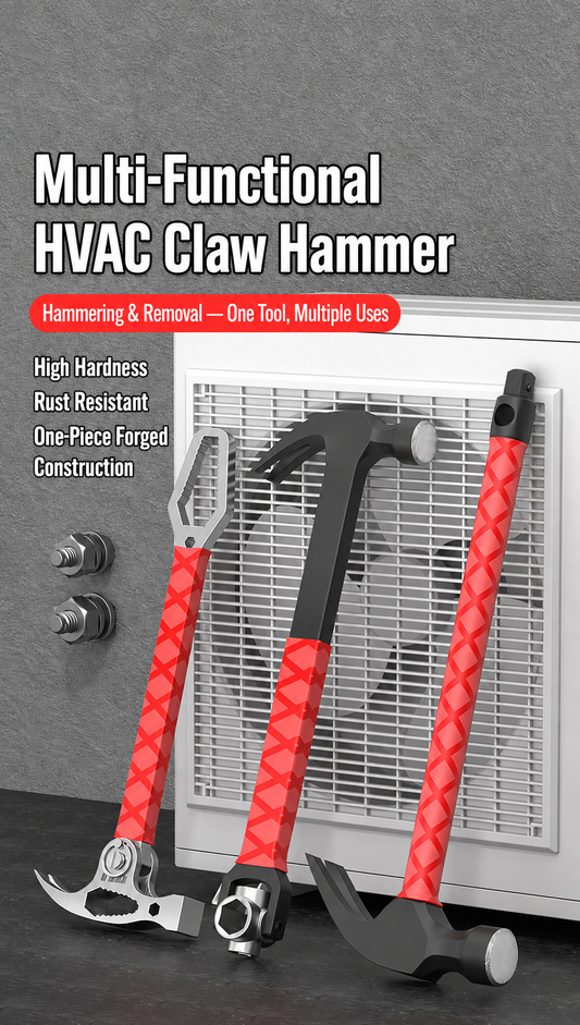 Multi-Functional Claw Hammer with Socket Wrench