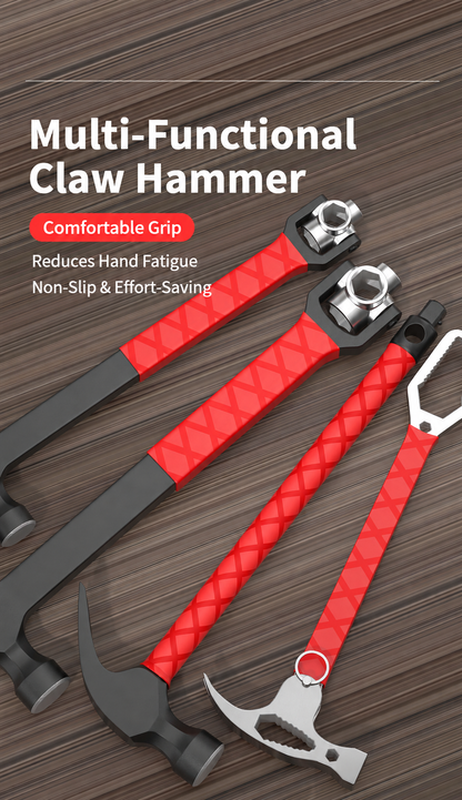 Multi-Functional Claw Hammer with Socket Wrench