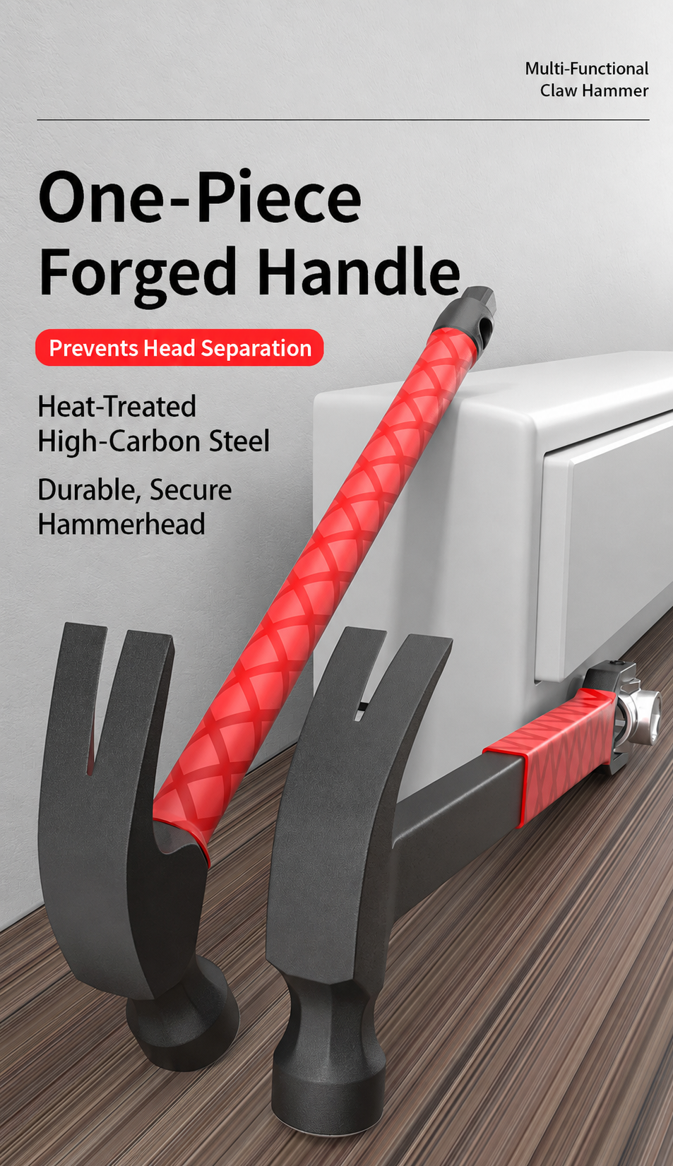 Multi-Functional Claw Hammer with Socket Wrench
