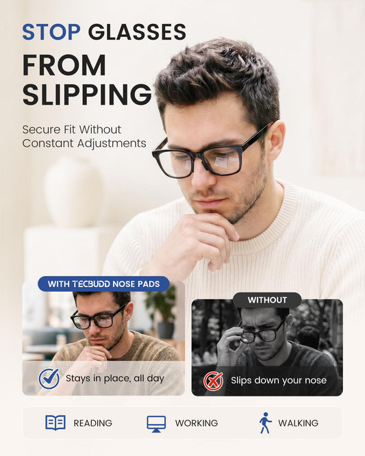 Complete Eyeglass Repair Kit with Anti-Slip Silicone Nose Pads