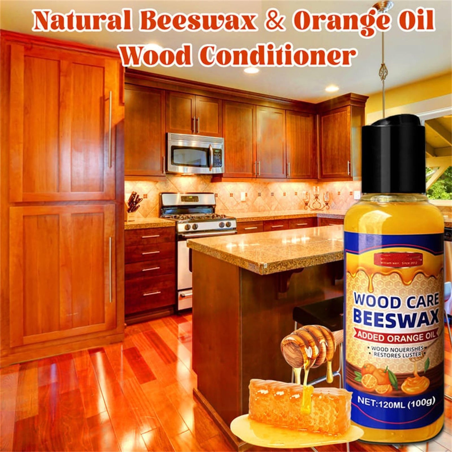 Natural Beeswax Wood Restoration Spray + FREE Premium Microfiber Towel【Free Shipping】