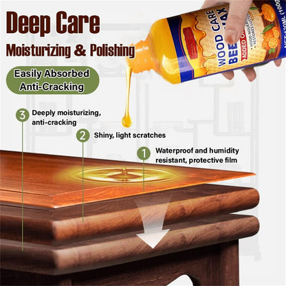 Natural Beeswax Wood Restoration Spray + FREE Premium Microfiber Towel【Free Shipping】