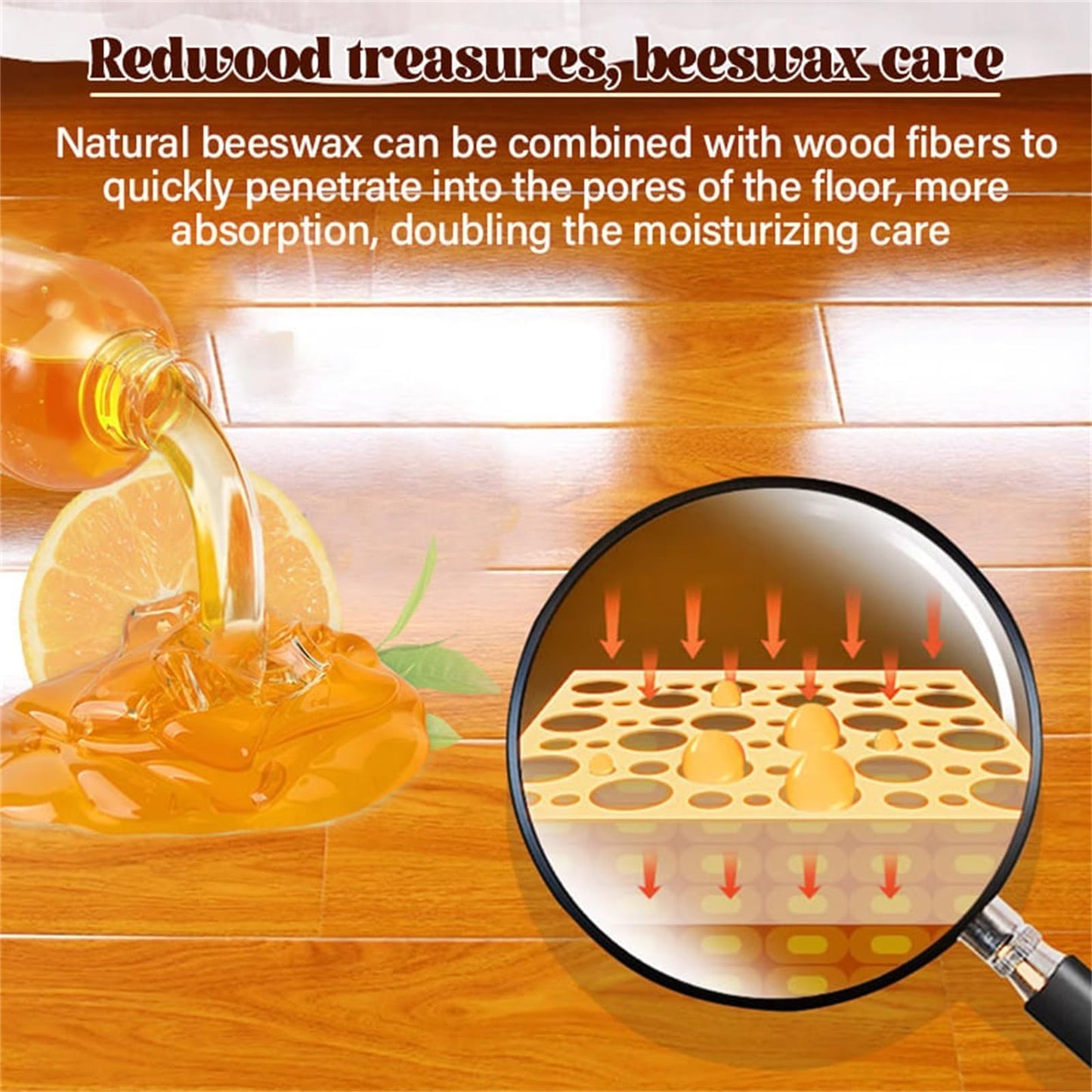 Natural Beeswax Wood Restoration Spray + FREE Premium Microfiber Towel【Free Shipping】