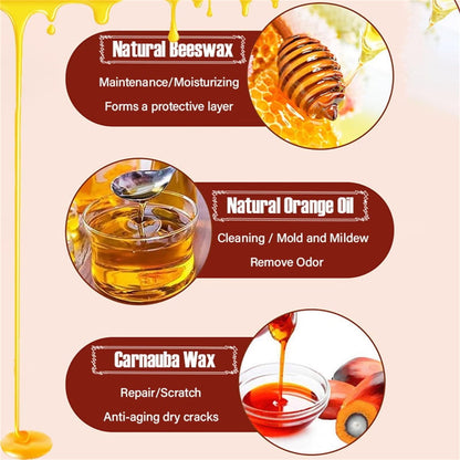Natural Beeswax Wood Restoration Spray + FREE Premium Microfiber Towel【Free Shipping】